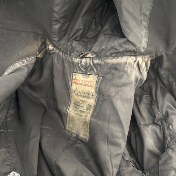 Prada Black Sport Fur Jacket Peacoat Fall/Winter Coat Designer Luxury Art.28x818 - Picture 13 of 15